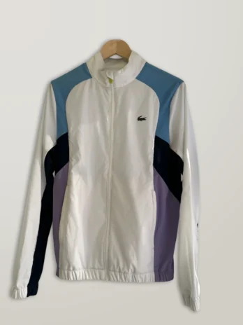 Veste Lacoste blanche et pastel